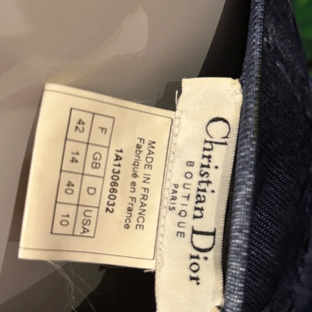 Dior Blue Patchwork Denim Dress - Picture 5 of 11